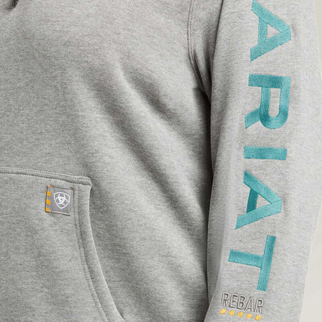 ARIAT Rebar Work Graphic Hoodie - Womens - Heather Grey