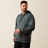ARIAT Rebar Workman Graphic Hoodie - Mens - Steel Green/ Black