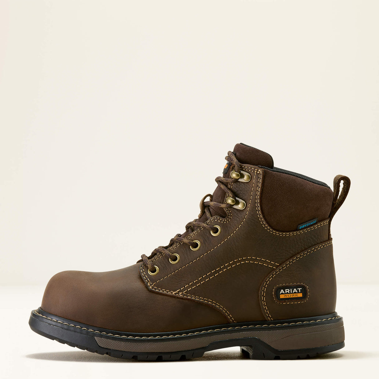 ARIAT Riveter 6" Waterproof Work Boots – Women's Composite Toe – Dark Brown