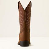 ARIAT Round Up Waterproof Wide Square Toe Western Boots – Womens – Reliable Brown
