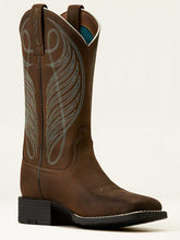 Load image into Gallery viewer, ARIAT Round Up Wide Square Toe Western Boots - Womens - Powder Brown
