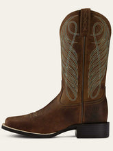 Load image into Gallery viewer, ARIAT Round Up Wide Square Toe Western Boots - Womens - Powder Brown
