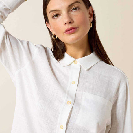 ARIAT Rudford Lightweight Linen Shirt - Womens - White