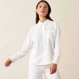ARIAT Rudford Lightweight Linen Shirt - Womens - White