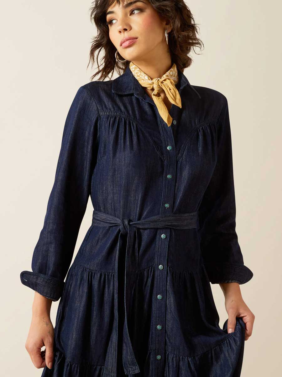 ARIAT Sahara Dress - Women's - Navy Rinse