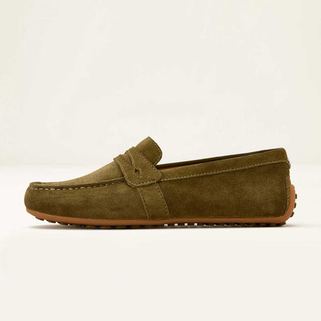 ARIAT Selene Driving Shoe - Womens - Dark Olive Suede