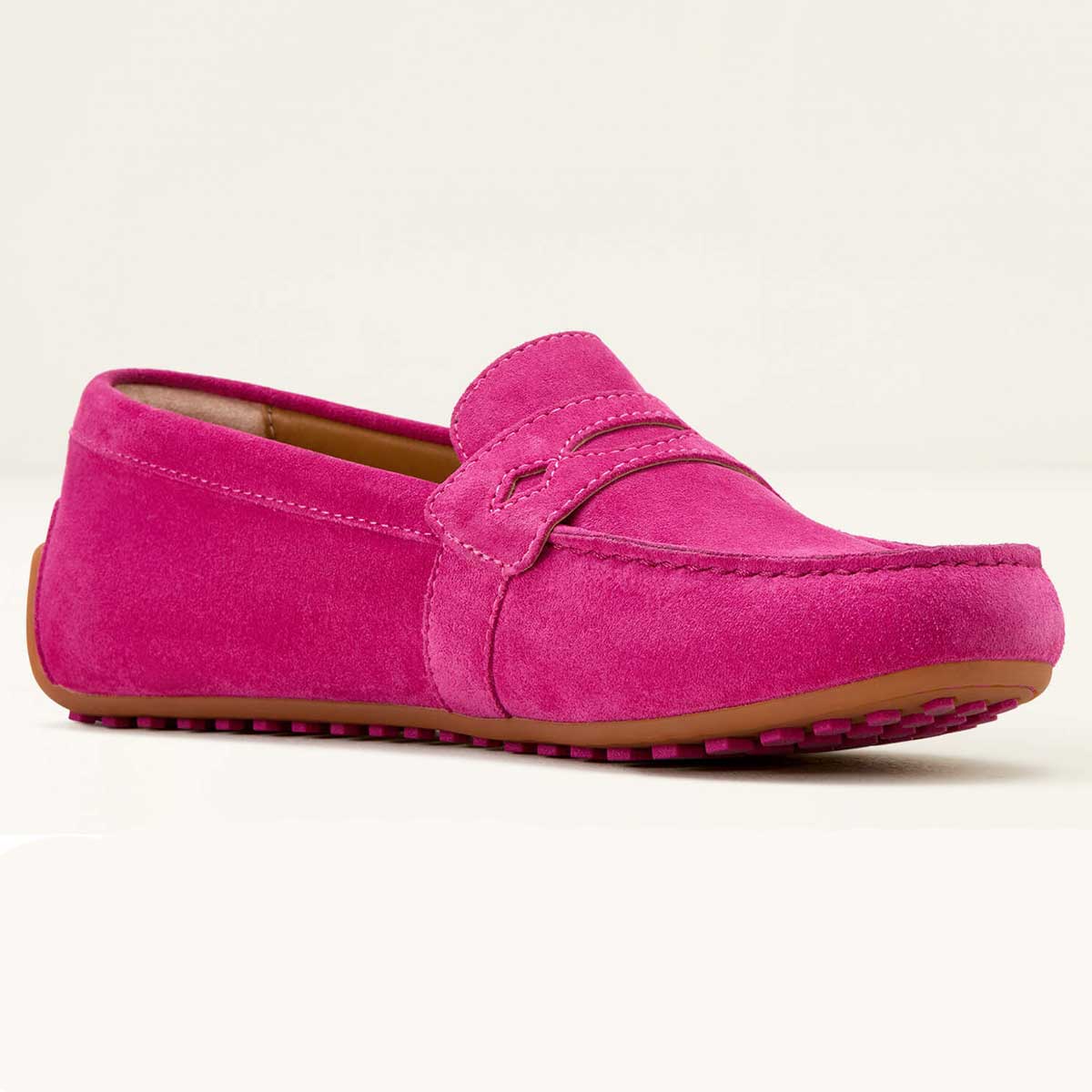 ARIAT Selene Driving Shoe - Womens - Hot Pink Suede