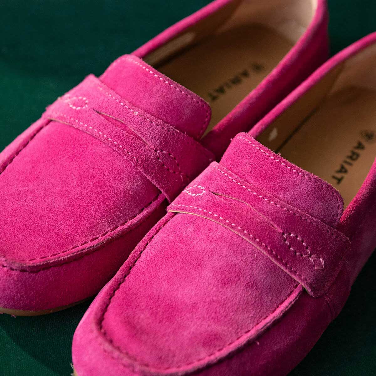 ARIAT Selene Driving Shoe - Womens - Hot Pink Suede