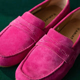 ARIAT Selene Driving Shoe - Womens - Hot Pink Suede