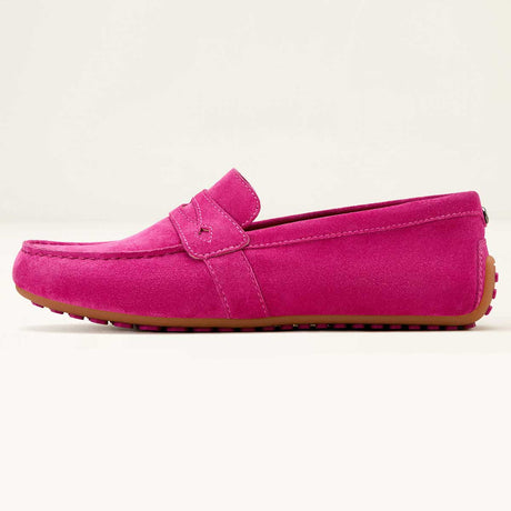 ARIAT Selene Driving Shoe - Womens - Hot Pink Suede