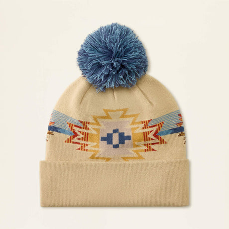 Ariat Serape Beanie in Natural Serape, back view