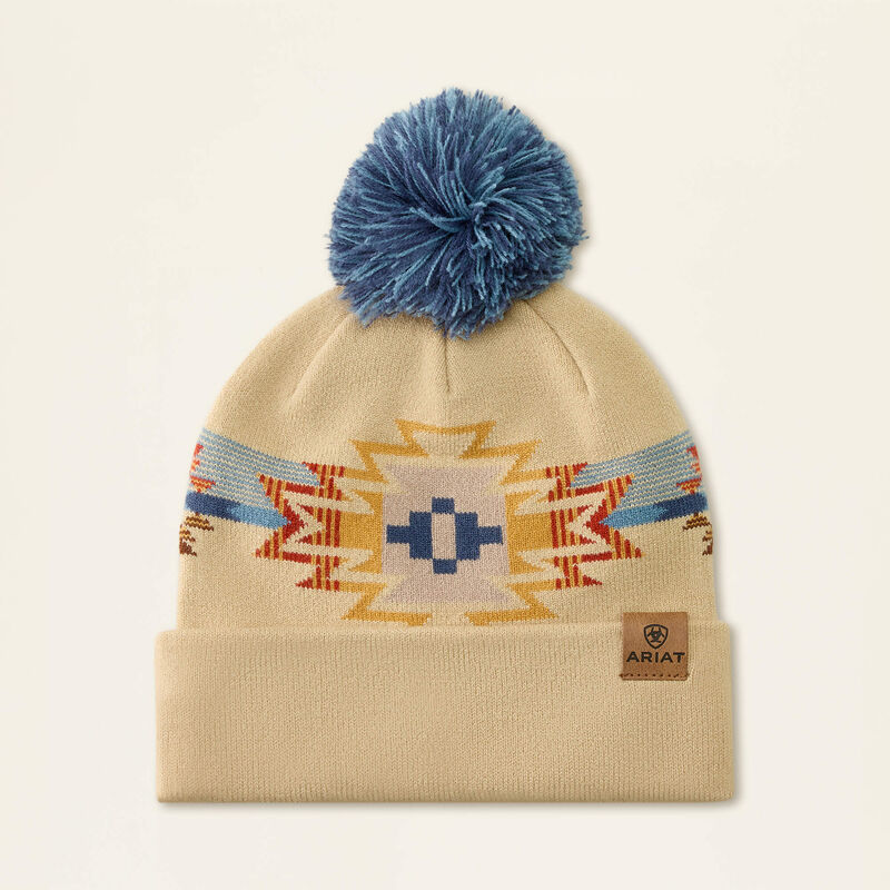Ariat Serape Beanie in Natural Serape, front view