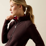 ARIAT Skadi Full Zip Sweatshirt - Womens - Chocolate Plum