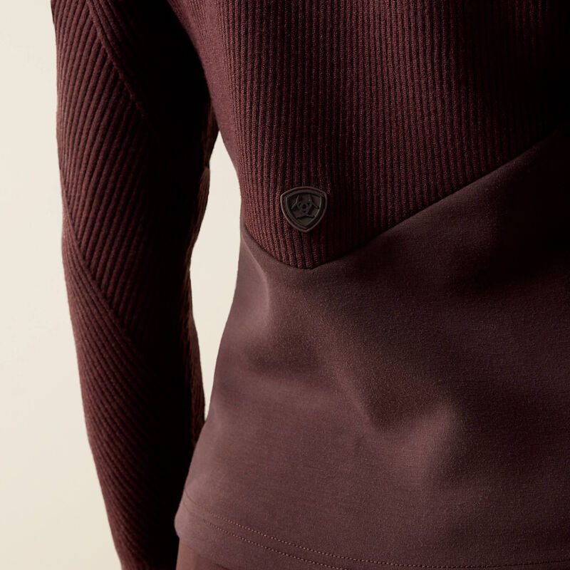 ARIAT Skadi Full Zip Sweatshirt - Womens - Chocolate Plum
