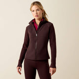 ARIAT Skadi Full Zip Sweatshirt - Womens - Chocolate Plum