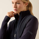 ARIAT Skadi Full Zip Sweatshirt - Womens - Show Navy