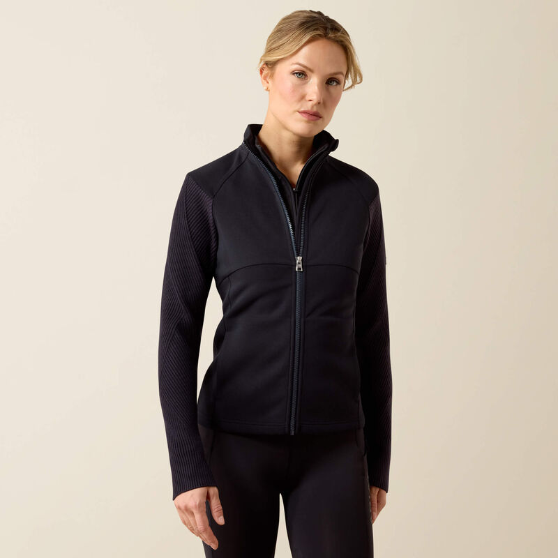 ARIAT Skadi Full Zip Sweatshirt - Womens - Show Navy
