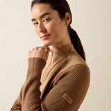 Ariat Skadi Full Zip Sweatshirt in Tiger's Eye, detail view 1