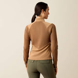 Ariat Skadi Full Zip Sweatshirt in Tiger's Eye, back view