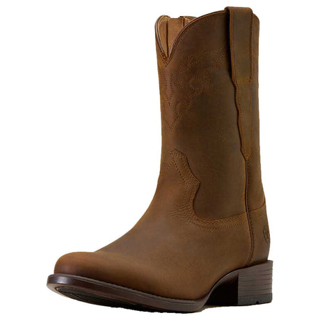 ARIAT Sonoro Roper Toe Western Cowboy Boots - Mens - Distressed Brown