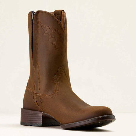 ARIAT Sonoro Roper Toe Western Cowboy Boots - Mens - Distressed Brown