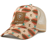 ARIAT Southwest Print Logo Patch Cap - Pink
