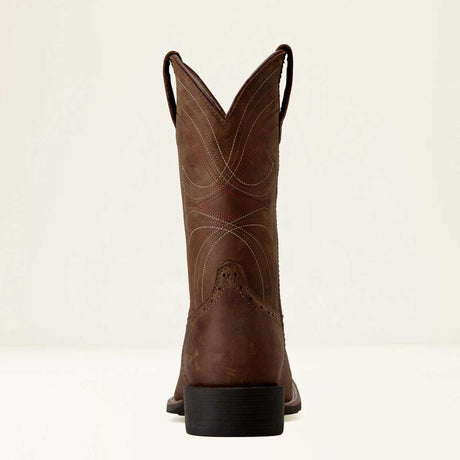 ARIAT Sport Wide Square Toe Western Boot - Mens - Distressed Brown