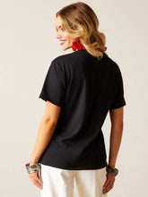 Load image into Gallery viewer, ARIAT Steer Rodeo Quincy T-Shirt - Womens - Black
