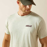 ARIAT Straight Shooter T-Shirt - Mens - Oatmeal Heather