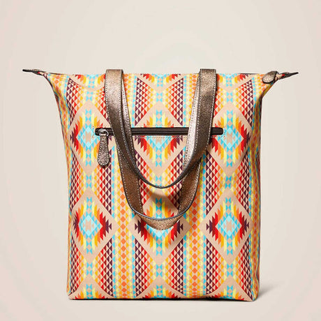 ARIAT Tall Diamond Stripe Tote Bag - Womens - Orange