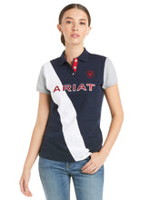 Load image into Gallery viewer, ARIAT Taryn Short Sleeved Polo Shirt - Womens - Team Navy
