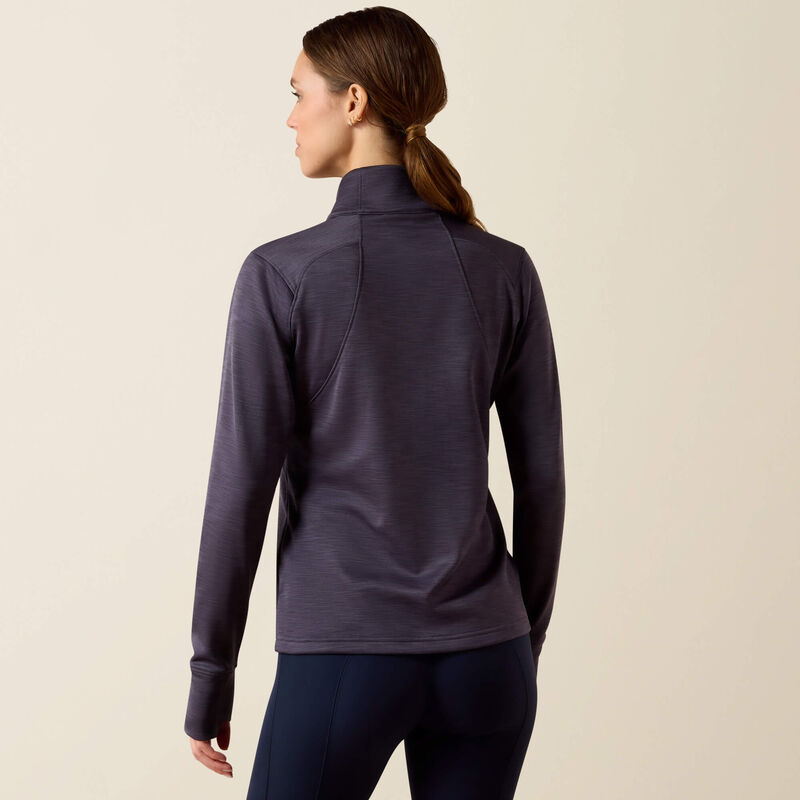 Ariat Team EQ 1/2 Zip Pullover in Odyssey Grey, back view