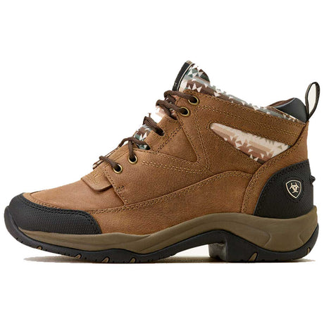 ARIAT Terrain Boots - Womens - Dark Tan / Natural Southwest Print