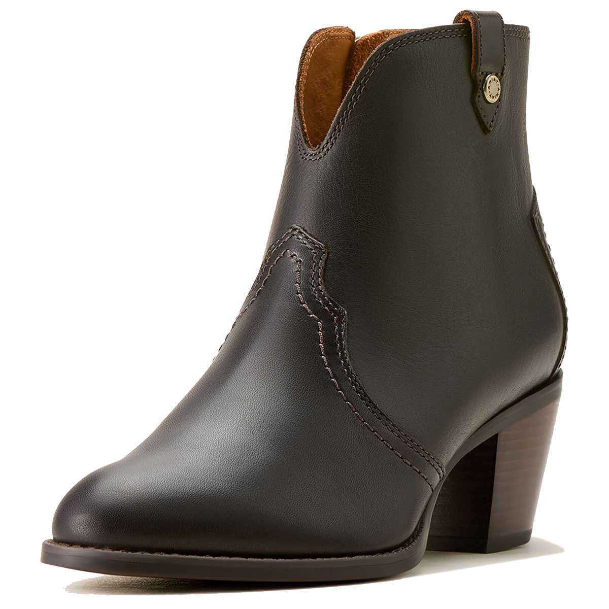 ARIAT Tilbury Ankle Western Boots - Womens - Chocolate Truffle