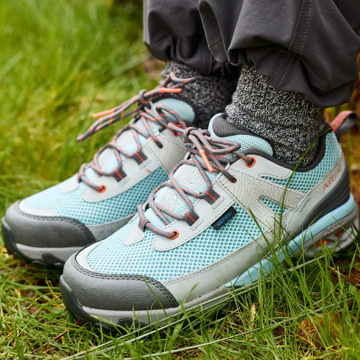 ARIAT Traverse Low H20 Waterproof Shoes - Womens - Blue Breeze