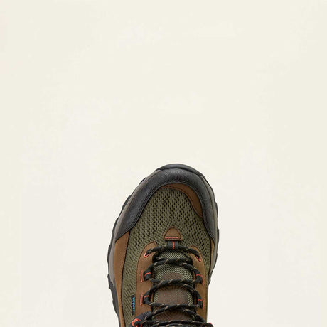 ARIAT Traverse Mid H20 Waterproof Boots - Mens - Brown Bark / Evergreen