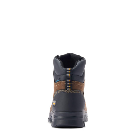 ARIAT Treadfast 6" Lace Work Boots - Mens Waterproof Steel Toe Cap - Dark Brown Ariat
