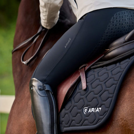 Ariat Troika Waterproof Full Seat Breeches in Black, lifestyle view