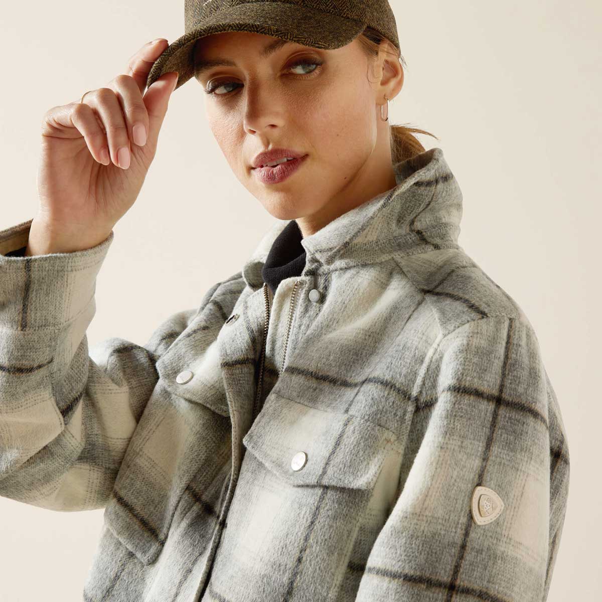 ARIAT Warrington Wool Jacket - Women's - Grey Plaid