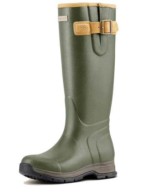 ARIAT Wellies Womens Burford Neoprene Insulated Boots Olive Green A Farley