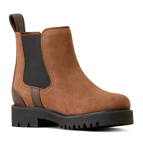 50% OFF - ARIAT Wexford Lug H2O Waterproof Chelsea Boots - Womens - Dark Earth - Size: UK 8.5