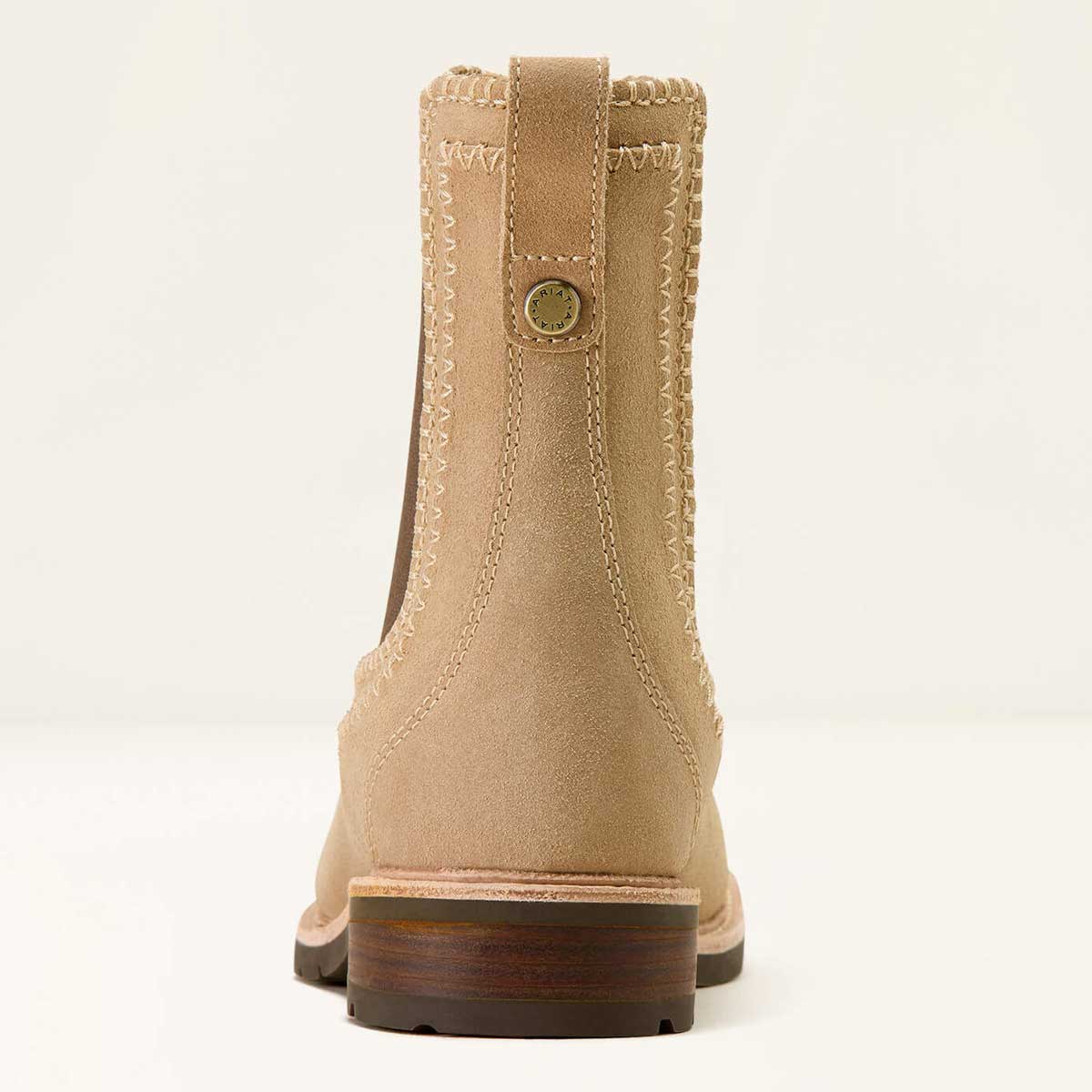ARIAT Wexford Whipstitch Chelsea Boots - Womens -  Camel Suede