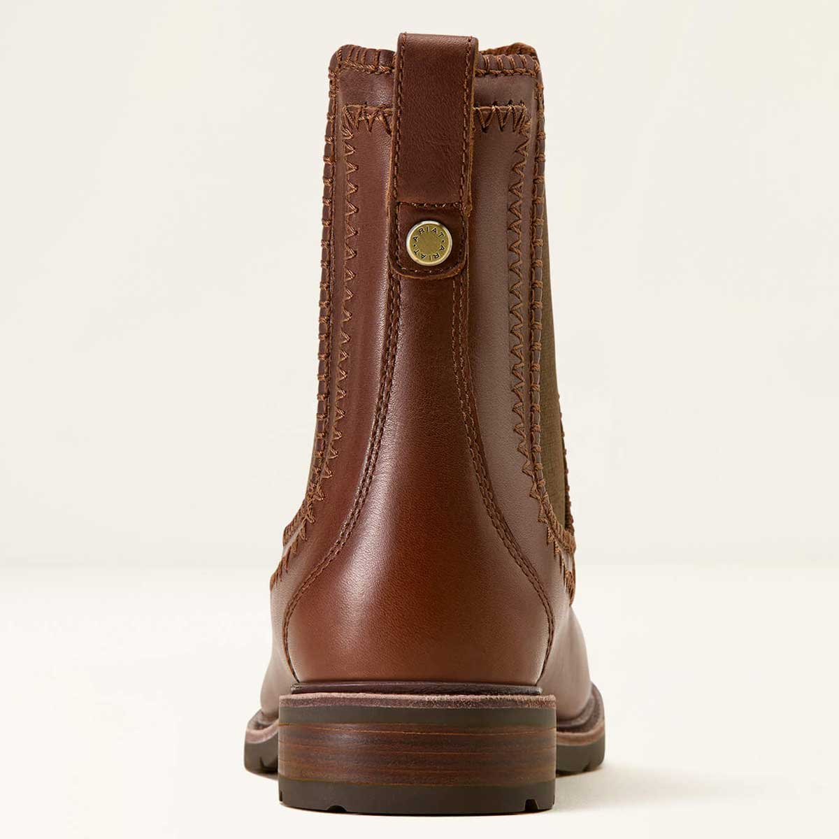 ARIAT Wexford Whipstitch Chelsea Boots - Womens - Deep Cognac
