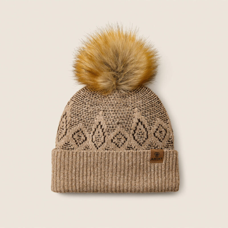 Ariat Willow Beanie in Earth Heather, front view