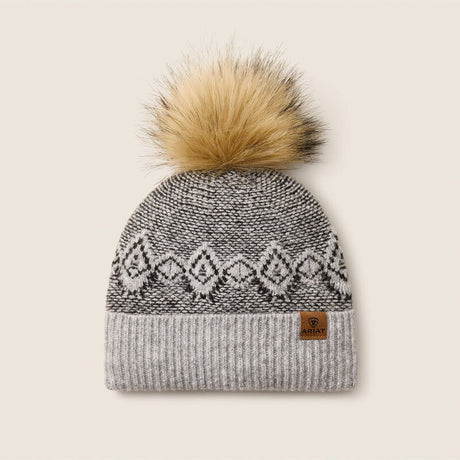 Ariat Willow Beanie in Grey Heather, front view