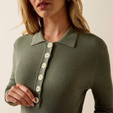 Ariat Winsthorpe Sweater in Sea Spray, detail view 2