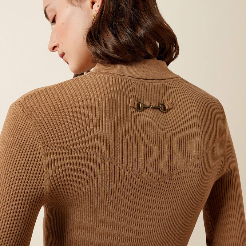 Ariat Winsthorpe Sweater in Tiger's Eye, detail view 1
