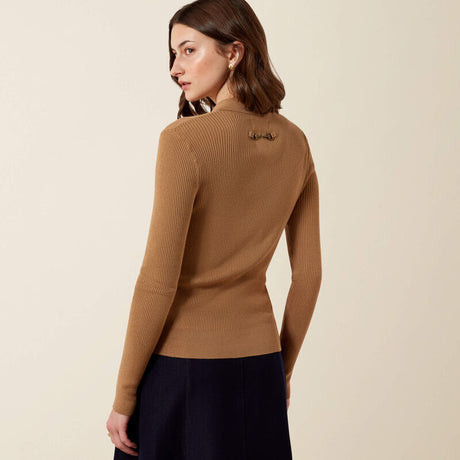 Ariat Winsthorpe Sweater in Tiger's Eye, back view