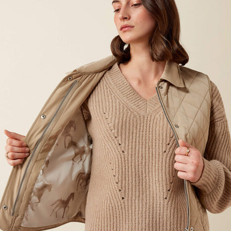 ARIAT Woodgate Quilted Gilet - Womens - Crockery
