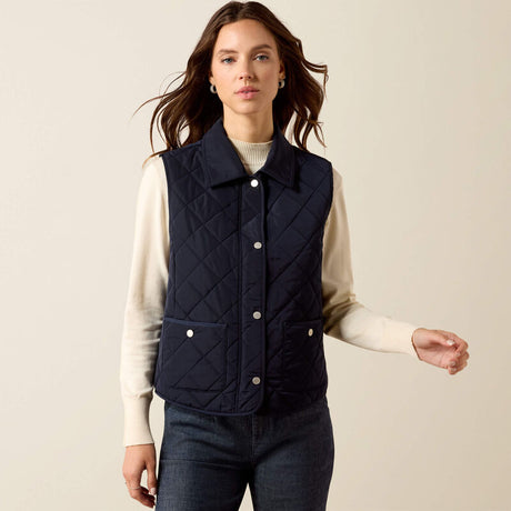 ARIAT Woodgate Quilted Gilet - Womens - Show Navy